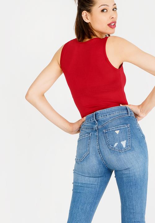 c(inch) - Basic Bodysuit Red