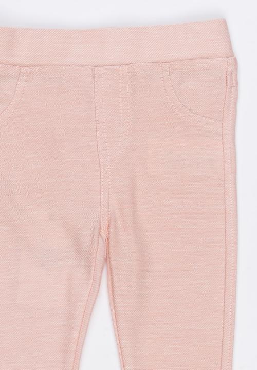 MINOTI - Super Jeggings with Mock Pockets Pale Pink