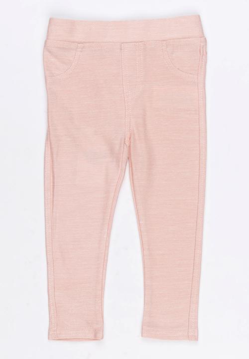 MINOTI - Super Jeggings with Mock Pockets Pale Pink