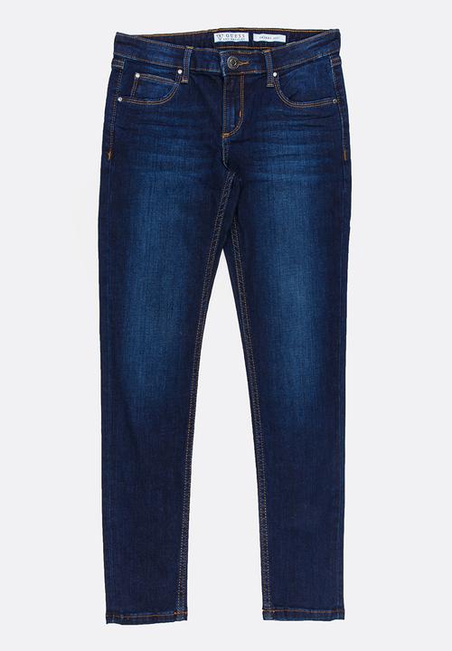 GUESS - Dark Wash Skinny Jeans Dark Blue