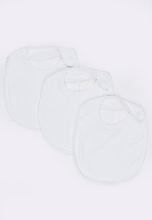 MINOTI - Unisex 3 Pack Bibs White