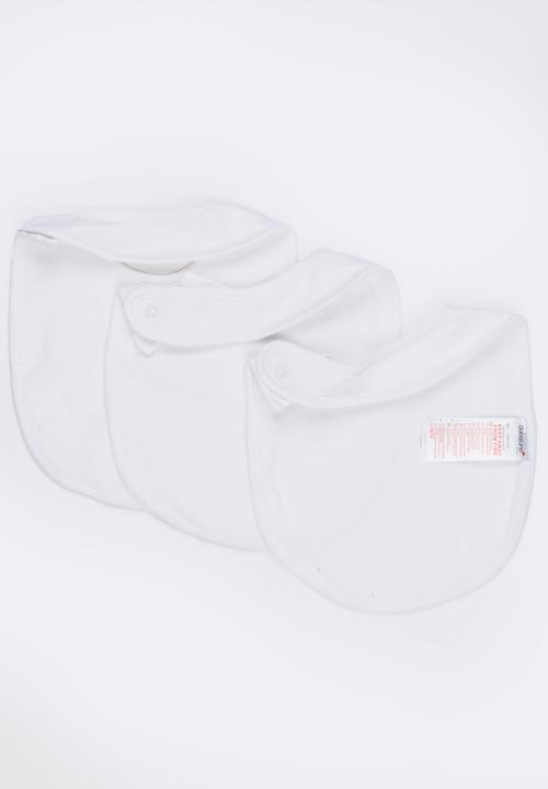 MINOTI - Unisex 3 Pack Bibs White