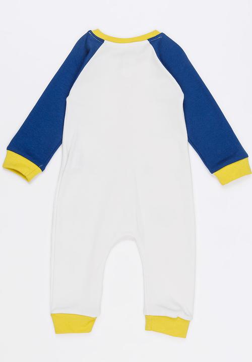 Baby Corner - Printed Zip Through  Sleepsuit Multi-colour
