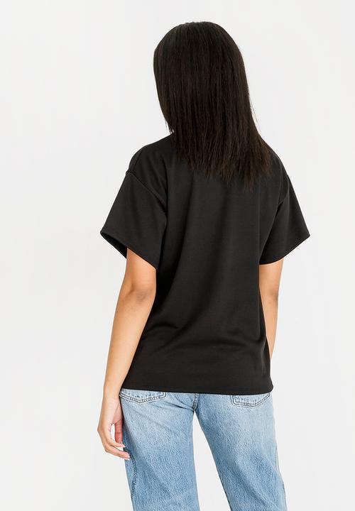 c(inch) - High neck T-shirt - black 