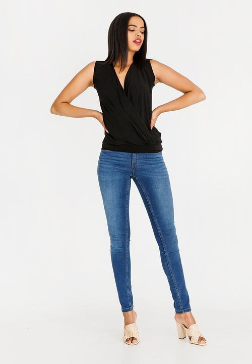 c(inch) - Cross Over Top Black