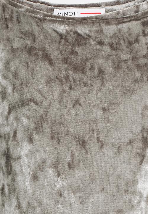 MINOTI - Utility Crushed Velvet Oversized Tee Grey