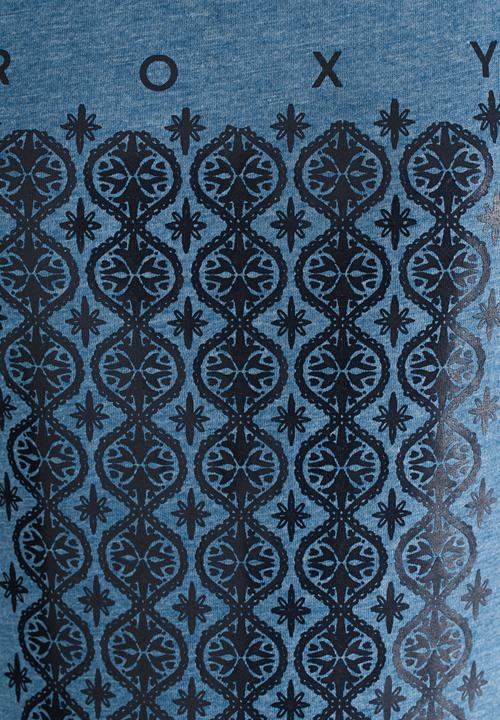 Roxy - Abstract Land Scoop Tee Dark Blue