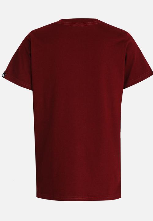 Quiksilver - Stabbed Again Boys 3 Tee Maroon