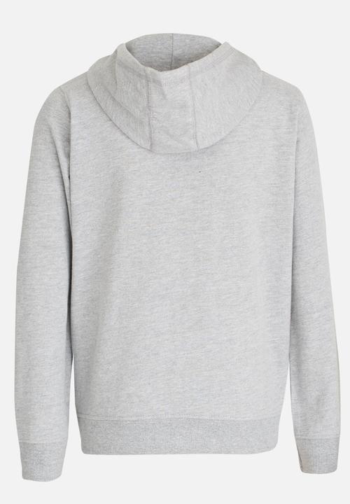 MINOTI - Basic Fleece Zip Thru Hoodie Mid Grey