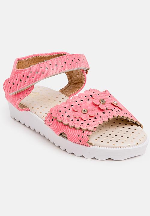 Pop Candy - Perforated detailed sandal - pink 