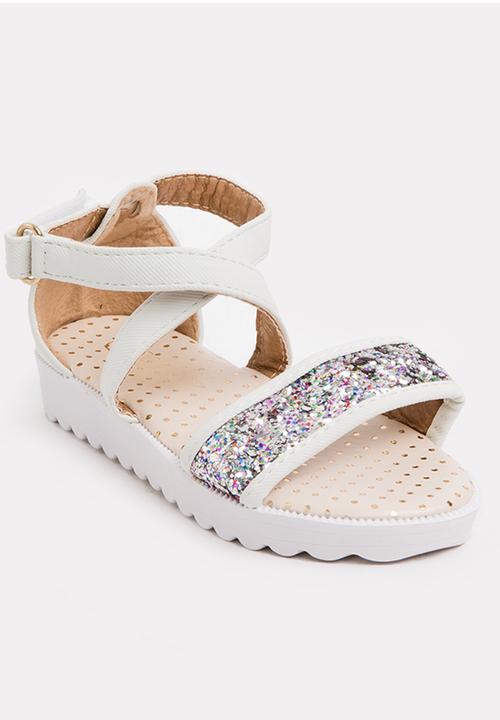 Pop Candy - Glitter sandal - white 