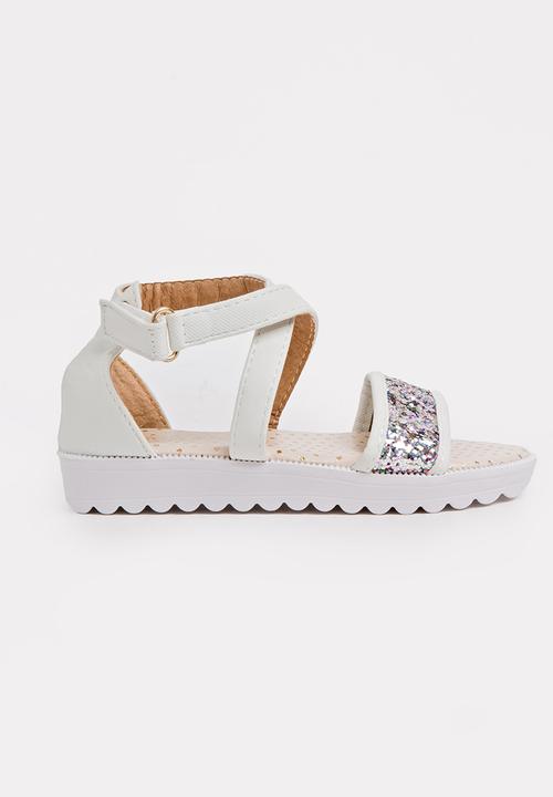 Pop Candy - Glitter sandal - white 