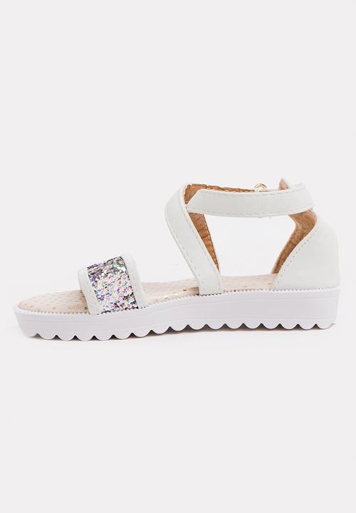 Pop Candy - Glitter sandal - white 