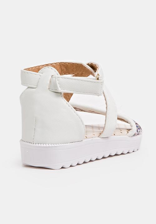 Pop Candy - Glitter sandal - white 