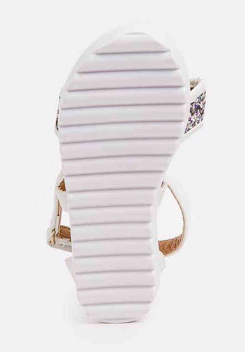 Pop Candy - Glitter sandal - white 