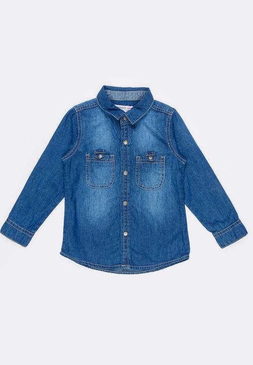 MINOTI - Army Denim Shirt Blue