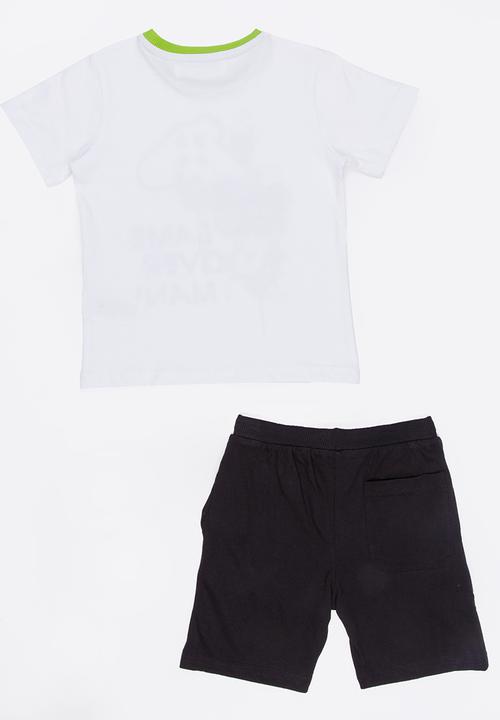 MINOTI - Nap 2 Piece PJ Set - Black and White
