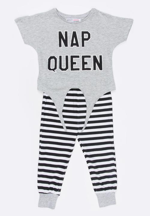 MINOTI - Puppy Printed PJ Set Mid Pink