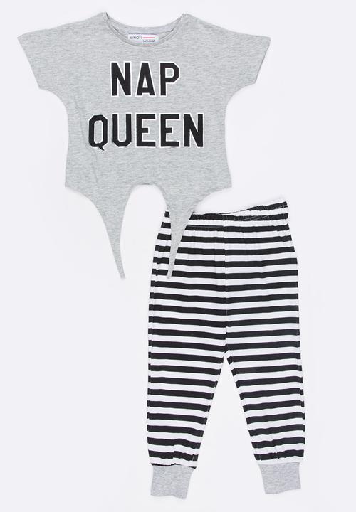 MINOTI - Puppy Printed PJ Set Mid Pink