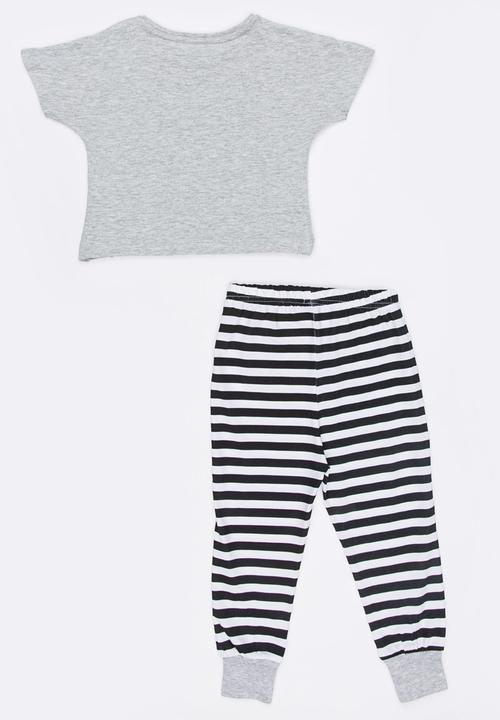 MINOTI - Puppy Printed PJ Set Mid Pink