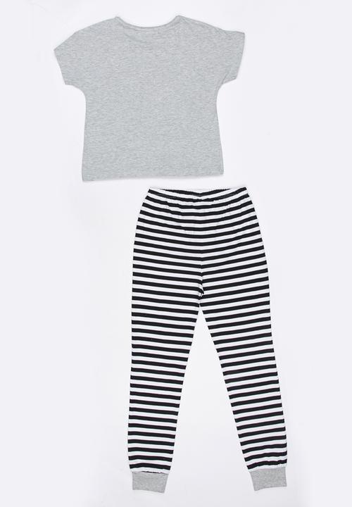 MINOTI - Puppy Printed PJ Set Grey