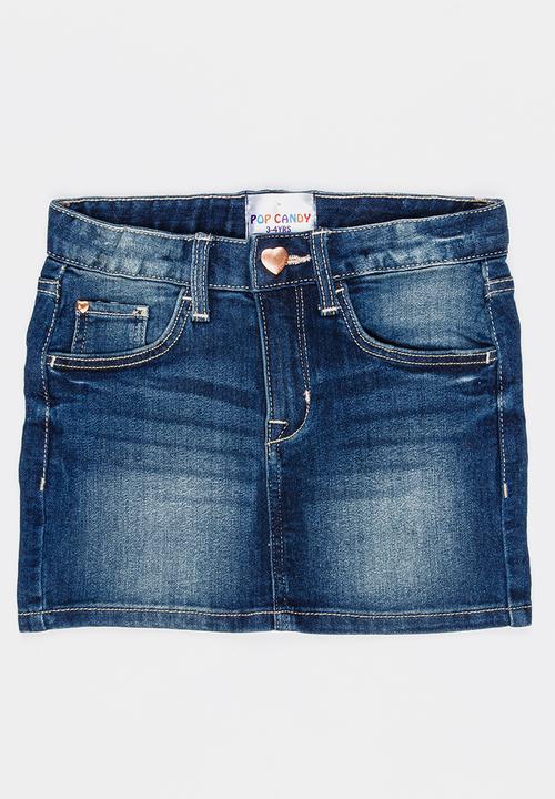 Pop Candy - Denim Skirt Blue