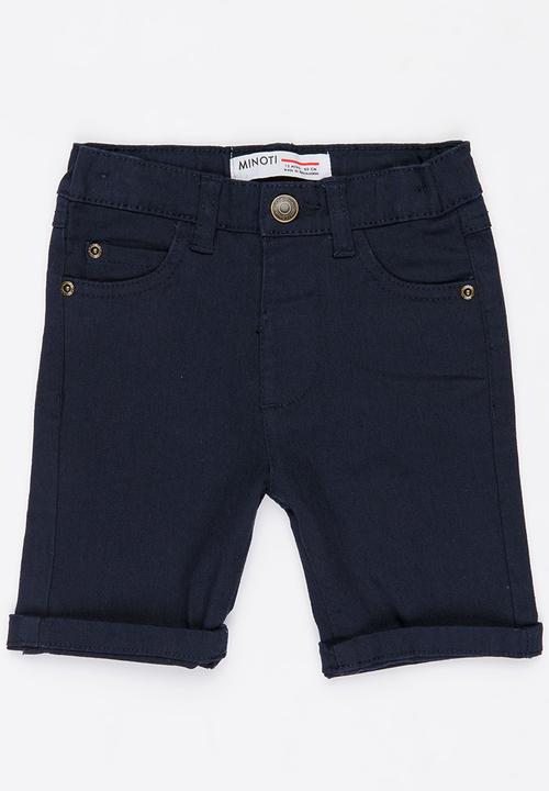 MINOTI - Basic Slub Twill Jean Shorts Navy