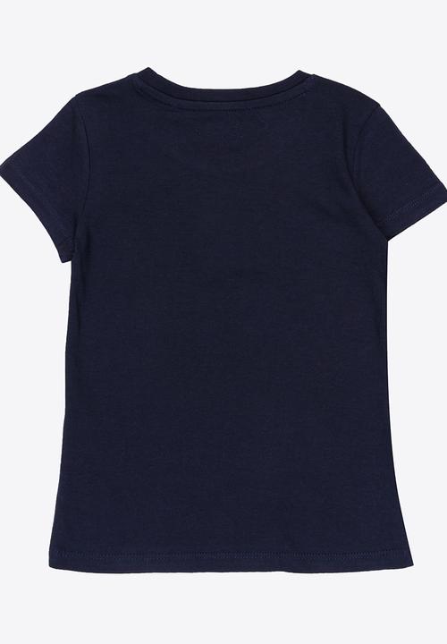 GUESS - Tri 3 Flower Tee Dark Blue