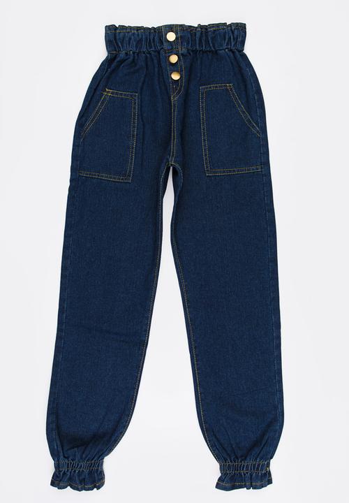 Pop Candy - High Waist Denim Jean Blue