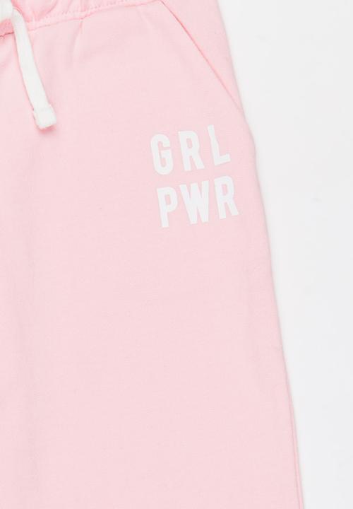 MINOTI - Basic Fleece Joggers Mid Pink