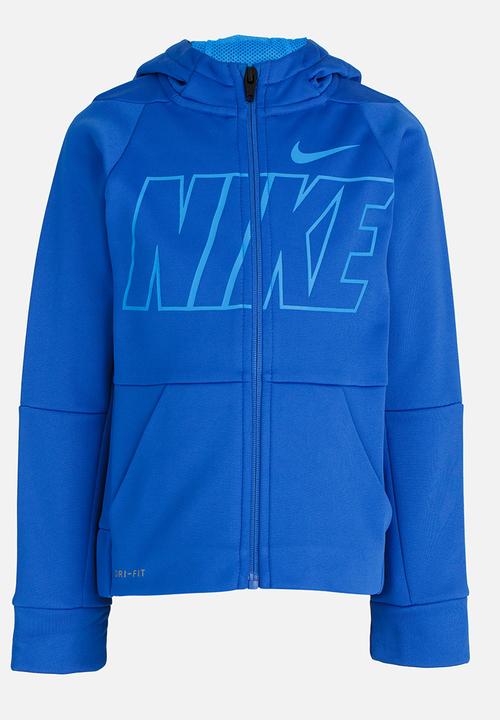 Nike - Nike Therma GFX PO Hoodie Blue
