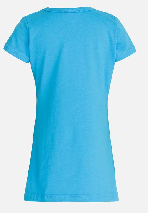 Pop Candy - Printed Pj  Tee Mid Blue