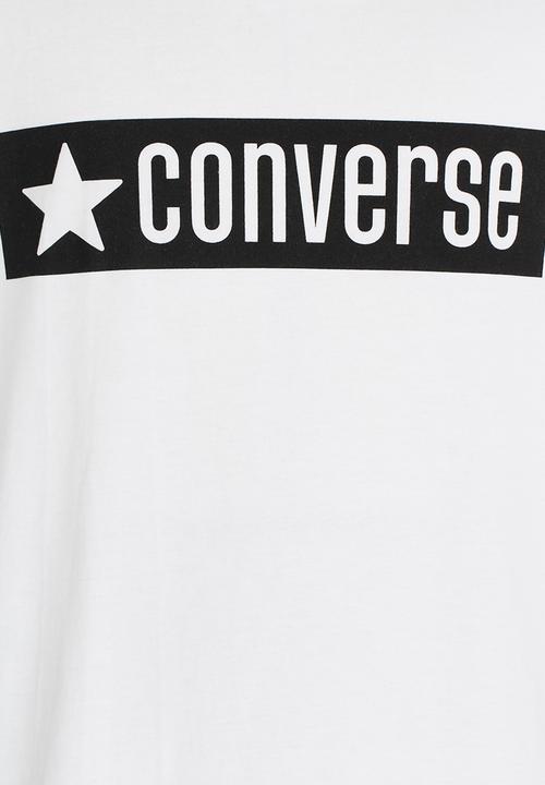 Converse - Converse Vintage Logo Ringer Tee White