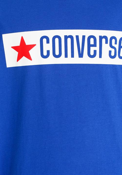 Converse - Converse Vintage Logo Ringer Tee Blue