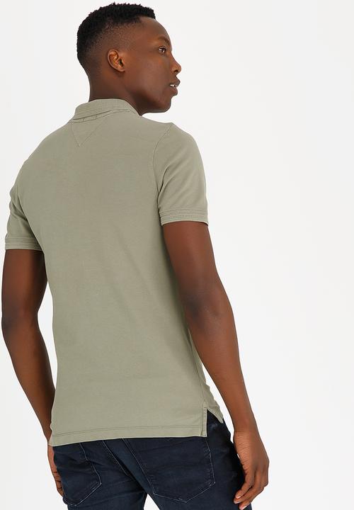 Tommy Hilfiger - Fine Garment Dye Polo Golfer Khaki Green