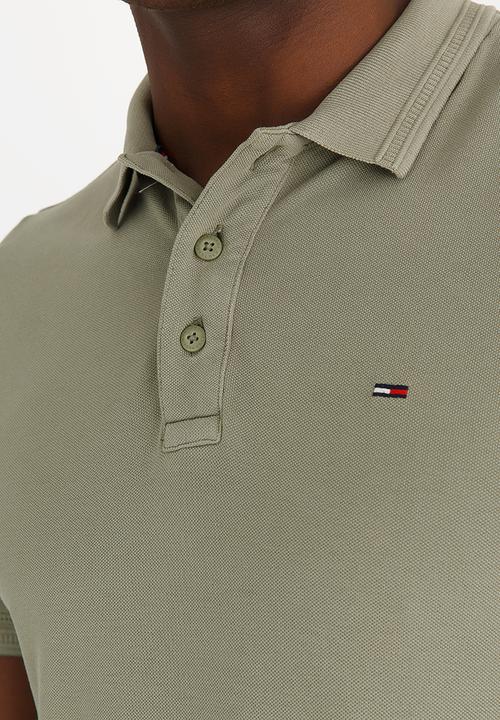 Tommy Hilfiger - Fine Garment Dye Polo Golfer Khaki Green