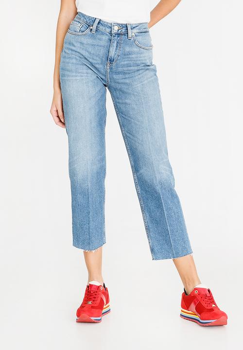 Tommy Hilfiger - Straight Leg Cropped Jeans Mid Blue