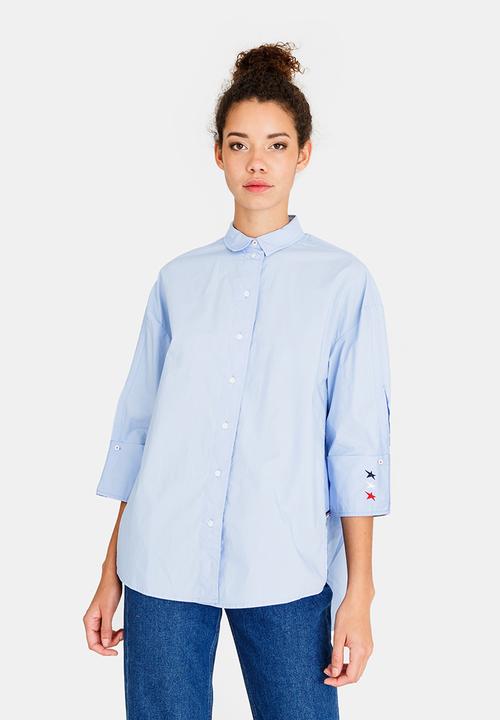 Tommy Hilfiger - Oversized Modern Shirt Pale Blue