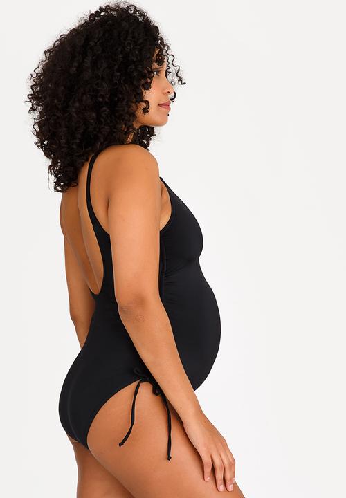 Jacqueline - Maternity Side detail swimsuit - black 