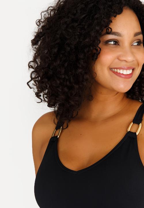 Jacqueline - Maternity Side detail swimsuit - black 