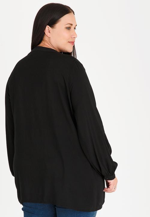 edit Plus - Henley Tunic Black