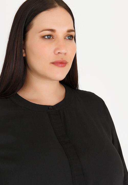 edit Plus - Henley Tunic Black