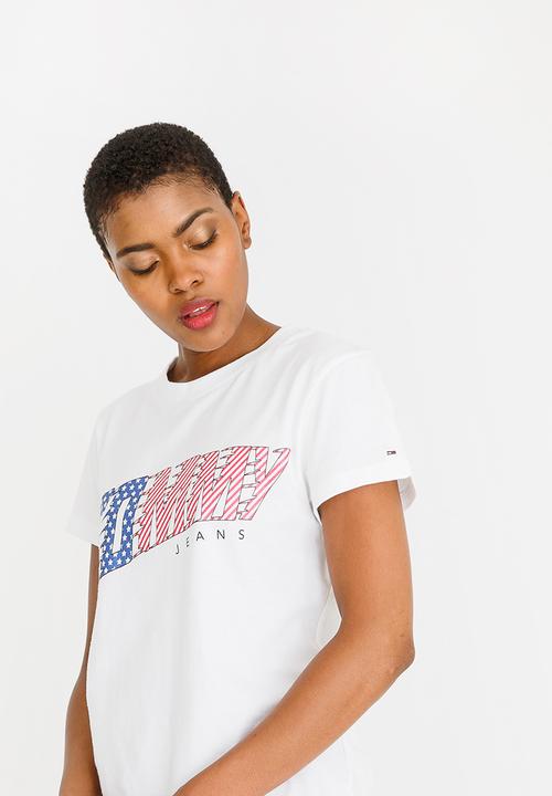 Tommy Hilfiger - American Flag Graphic Tee White