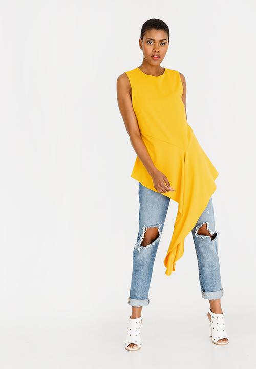 STYLE REPUBLIC - Asymmetrical Blouse Yellow