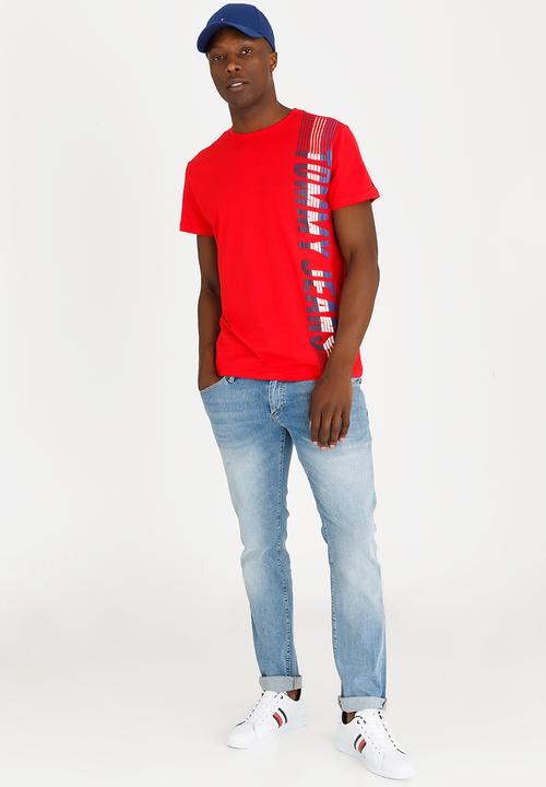 Tommy Hilfiger - Vertical Tee Red