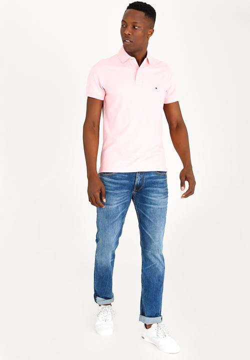 Tommy Hilfiger - Slim Fit Polo Golfer Pale Pink