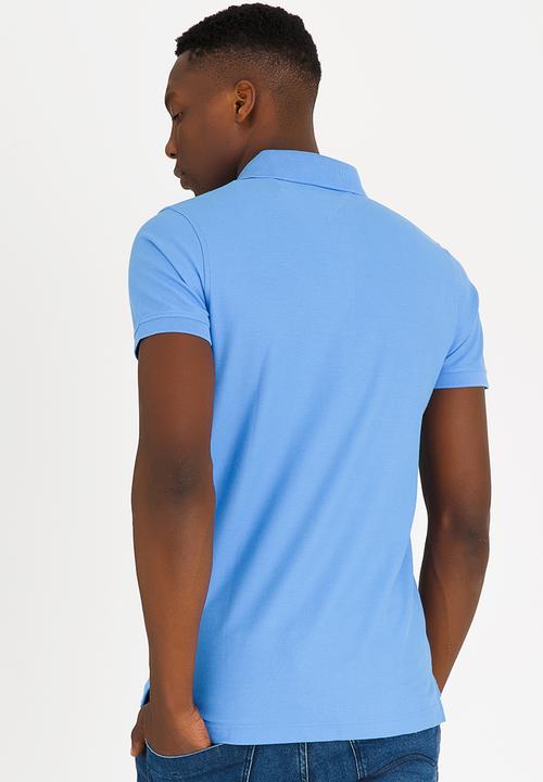 Tommy Hilfiger - Slim Fit Polo Golfer Blue