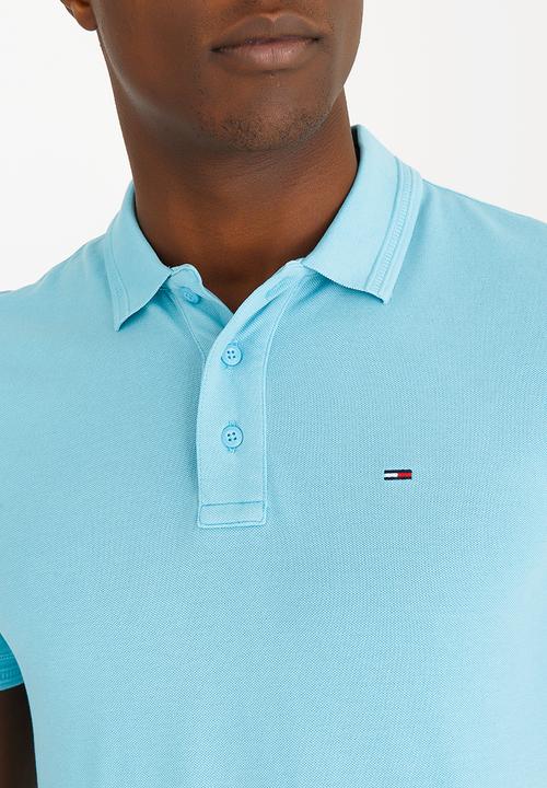 Tommy Hilfiger - Fine Garment Dye Polo Golfer Blue