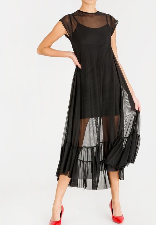STYLE REPUBLIC - Oversized Volume Dress Black