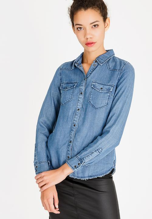 ONLY - Lucky Denim Shirt Blue